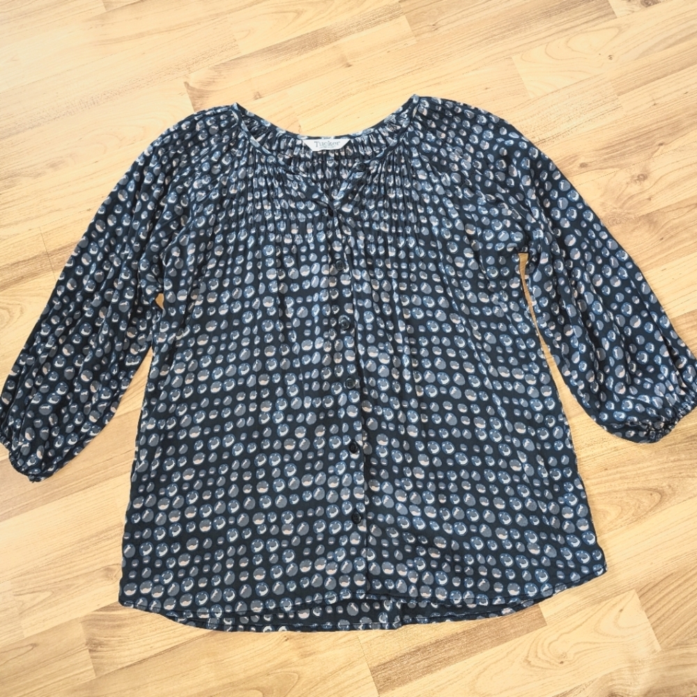 Tucker The Classic Blouse P S Dots Moon - Picture 7 of 9